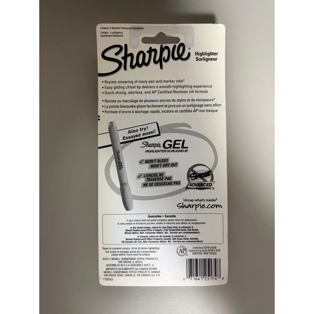 Sharpie tank highlighters